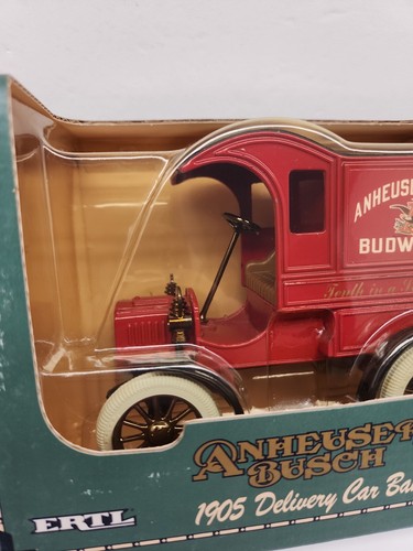 ERTL Anheuser Busch 1905 Ford's First Delivery Car Bank Red 1:25 Diecast - Picture 2 of 11