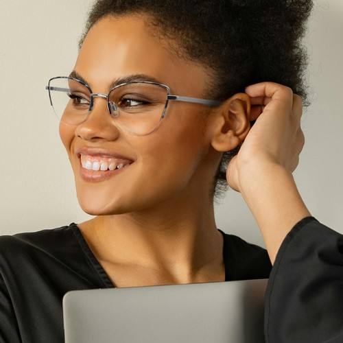 Gafas de ojo de gato con borde de alambre de metal premium más vendidas para mujer elegante lector duradero - Imagen 11 de 27