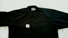 Elbeco Duty Plus Long sleeve shirt size XL 17.5X32 navy blue, polyester/Rayon