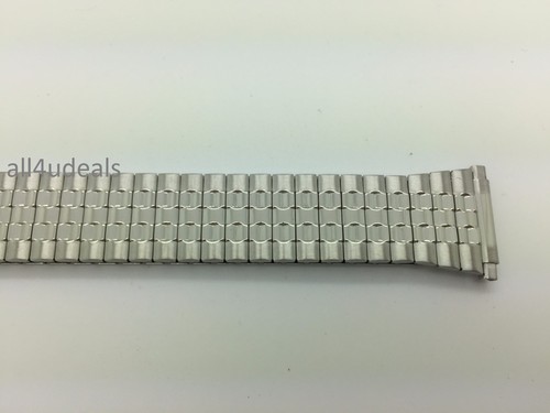 16mm 18mm 20mm 22mm Plata Acero Inoxidable Elastizado Reloj Expansión Banda Para Hombre Como Nuevo - Imagen 27 de 37