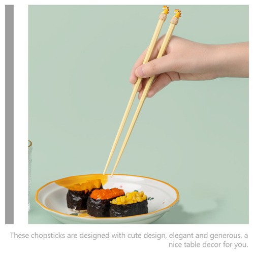 3 Pairs Baguettes mode De Dessin Animé Alimentaire Domestique Mignonnes Voyage