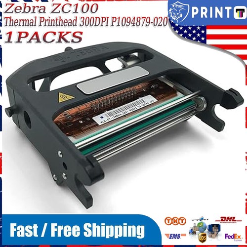 P1094879-020 OEM Printhead with Bracket for Zebra ZC100 Thermal Printer 300DPI