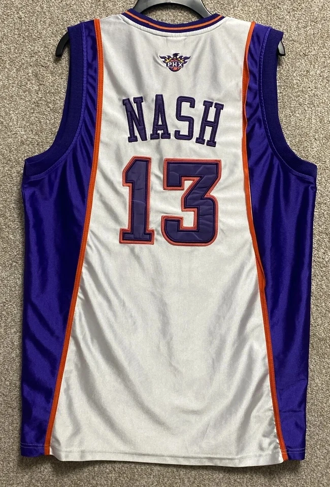 Camiseta Champion Auténtica NBA Para Hombres Phoenix Suns Steve Nash Talla 48 Foto 2 de 4