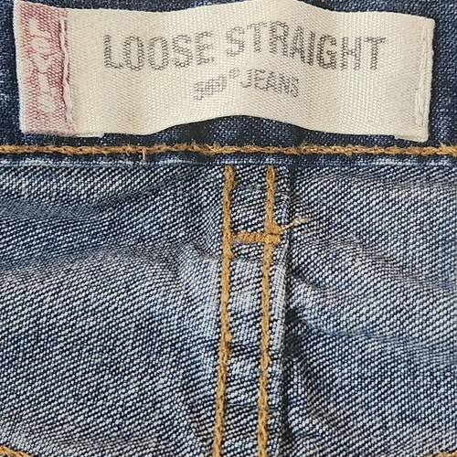Vintage 2003 Levis 569 Jeans Mens W42 Blue Denim Straight Loose Fit Baggy Y2K - Imagen 8 de 8
