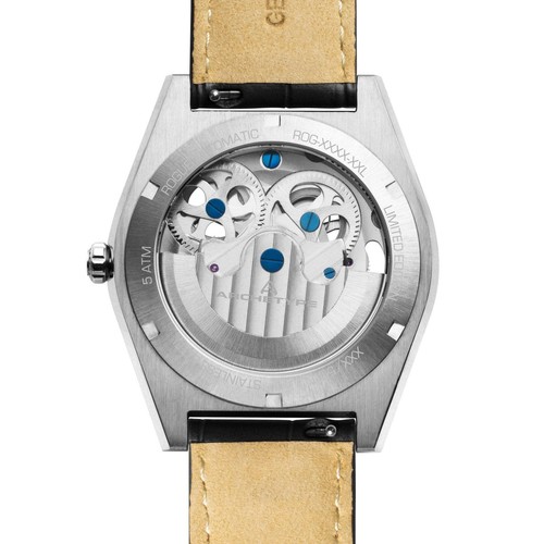 Archetype Rogue Automatic Silver Black Watch - Brand New - Picture 3 of 6
