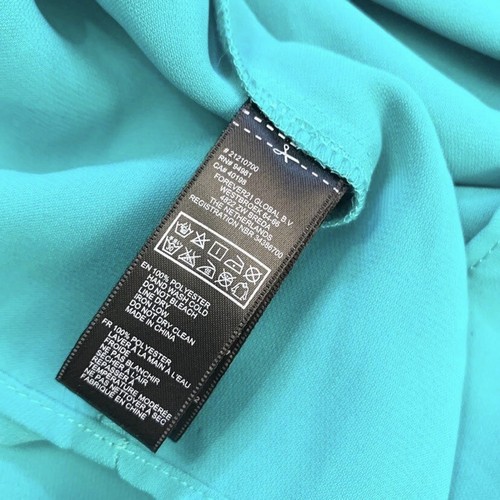 forever 21 studded blouse • turquoise keyhole top Juniors Medium EUC OBO - Picture 11 of 11