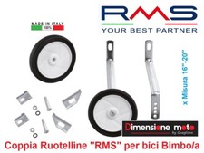 0070 - Coppia Ruotelline Stabilizzatrici "RMS" per Bici Bimbo 16"-20" MTB Mounta