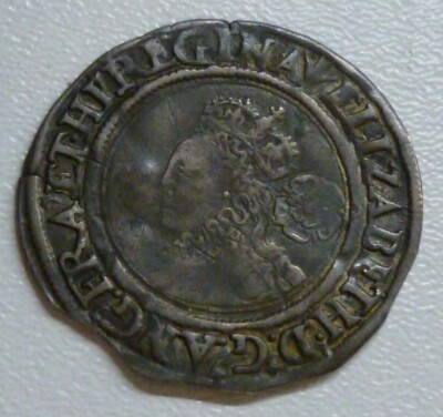 Elizabeth I Silver Hammered 6d Sixpence 3rd Issue (1565) MM