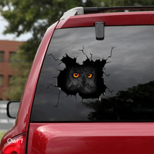 LARGE-SIZED CAR DECALS - OWL