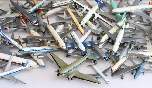 Plastic Snapfit Mixed Scale Selection of 60 x Aircraft - Picture 6 of 7