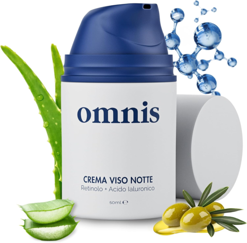 Omnis Uomo Crema Viso, Idratante Con Retinolo, Acido Ialuronico, Effetto Rinfres - Foto 10 di 12