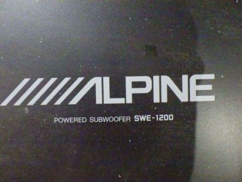 ALPINE SWE-1200 Car Powered Subwoofer 150w MAX Working Used - Picture 5 of 5