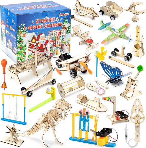 24Pcs Christmas Advent Calendar Toy STEM Kit Countdown Educational Science Build - Picture 10 of 12