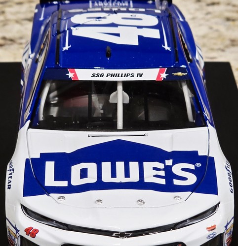 2018 #48 Jimmie Johnson Lowe's Patriotic Camaro Coca-Cola 600 1:24 Diecast RARE - Picture 4 of 22