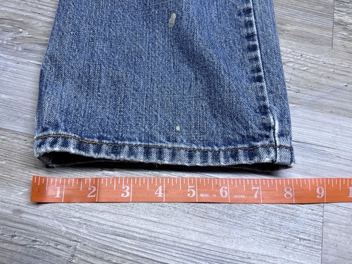 Vintage Y2K Levis 505 Regular Straight Fit Denim Jeans Sz 34x30 Faded Distressed - Picture 17 of 17