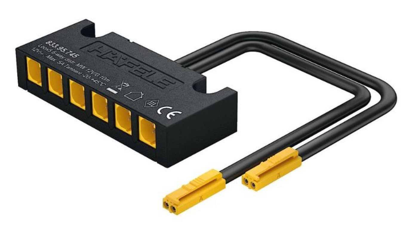 Адаптер Multi-White 12V Loox5 для подключения дистрибутора с 6-дюймовым разъемом Mesh 8339574