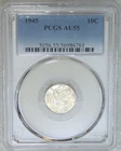 1945 P Mercury Dime PCGS AU55 Frosty Luster Just Graded New Holder #J223A