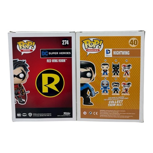 Funko Pop! Vinyl: DC Universe - Red Wing Robin #274, Nightwing #40 - Picture 2 of 3