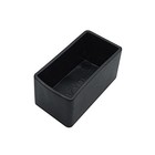 10 Pack Strut Channel Cap, 1-5/8" x 7/8" Plastic Black Short End Cap for 