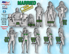 Married with Children UNPAINTED Figures 1/87 ...