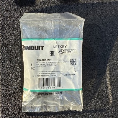 Panduit NetKey NK688MBL Cat6 Keystone Jack black Module (Box of 46)Free shipping
