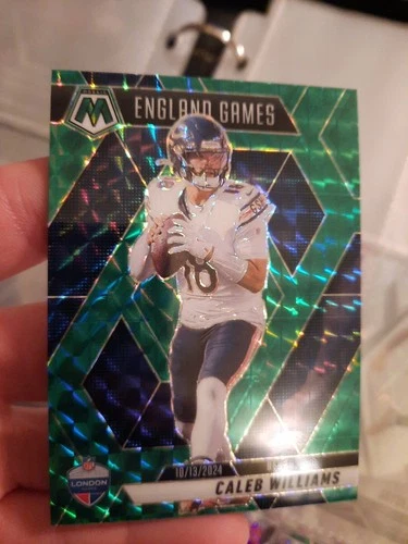 2025 Panini Mosaic - Caleb Williams #22 Green Mosaic Prizm