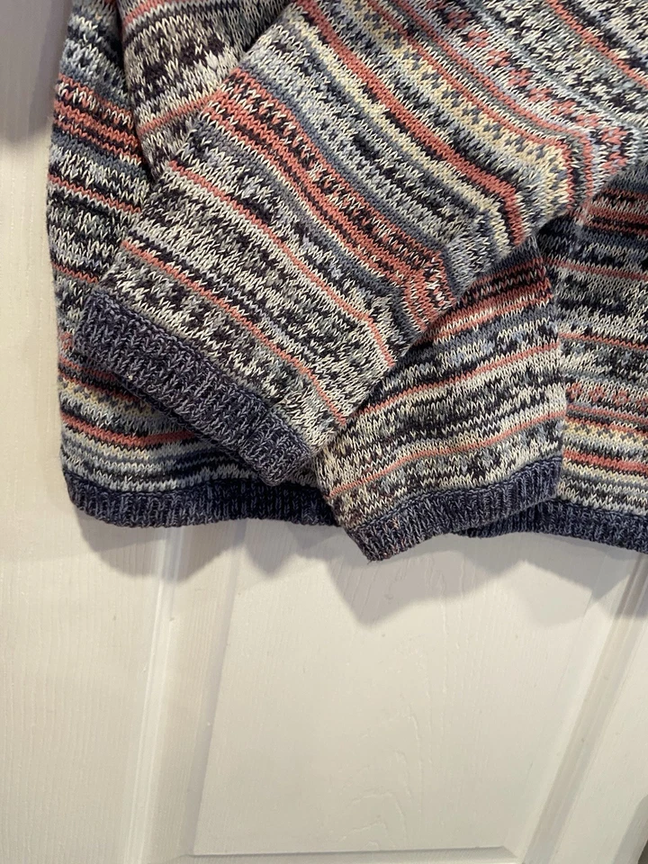 Cárdigan De Colección Para Ella Van Heusen Talla L Algodón Ramie Isla Justa Perla Botón Frontal Foto 3 de 4