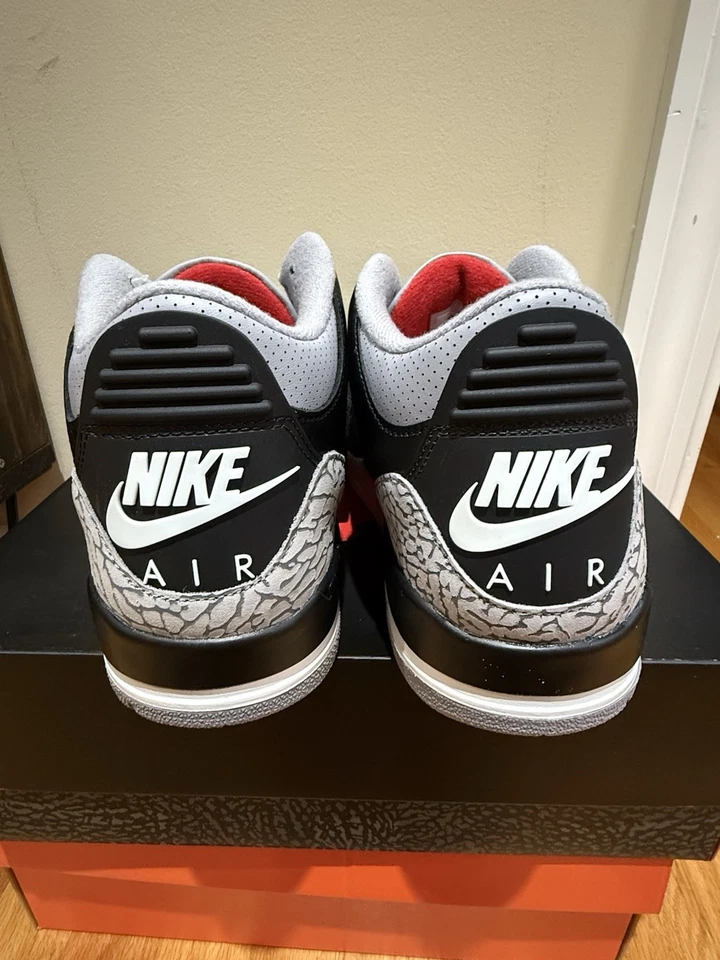 Air Jordan 3 Retro OG Medio Negro Cemento 2024 NUEVO con Caja DS Nike TALLA 11 Foto 4 de 4
