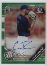 2019 Bowman Chrome Prospects Green Refractor 77/99 Cam Roegner #CPA-CR Auto 13iq