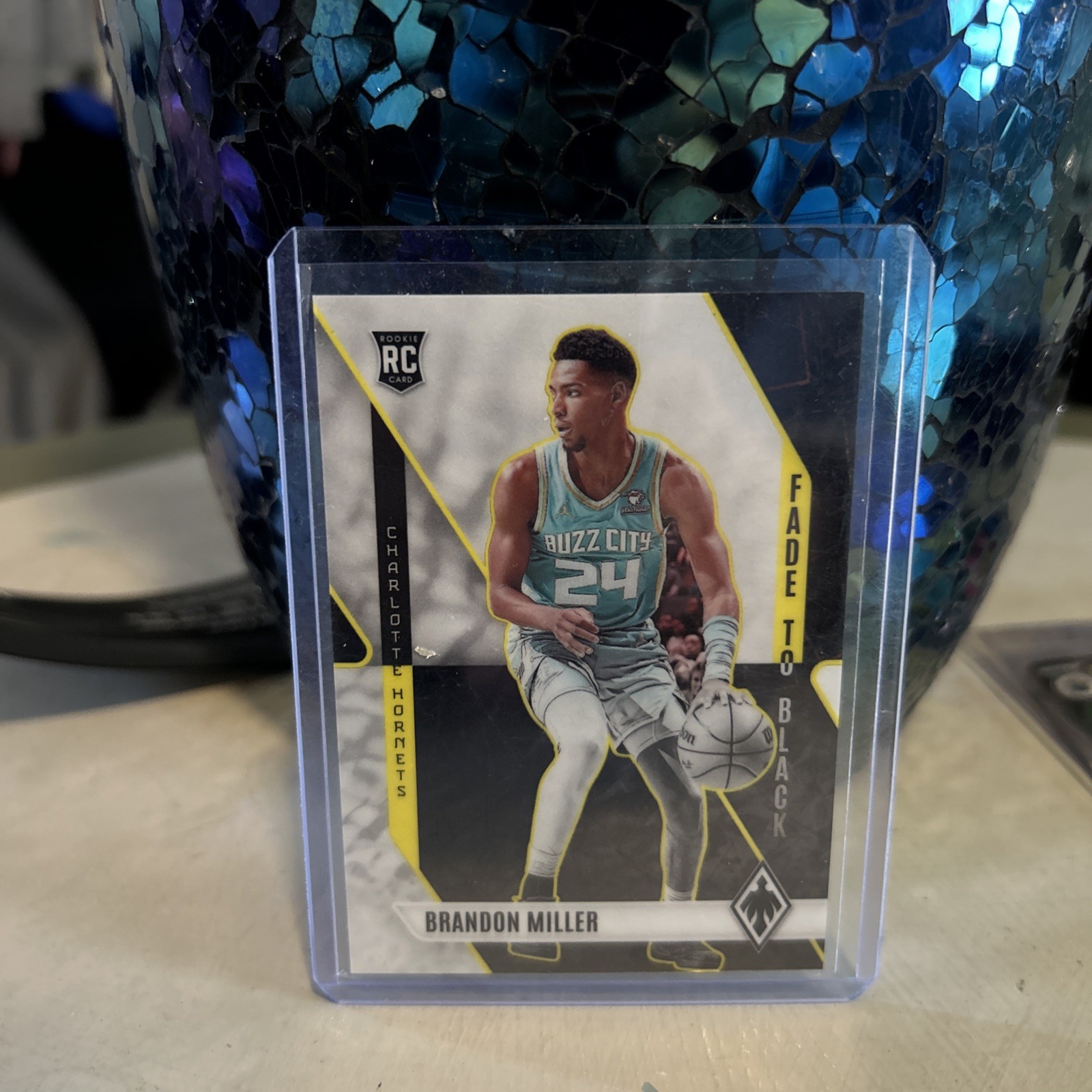 2023-24 Panini Phoenix Fade to Black White Lazer Brandon Miller /150 Hornets