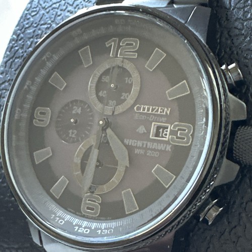 Citizen Eco-Drive Nighthawk Flight Chrono Herren Blk ION Uhr CA0295-58E