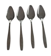GRAPEFRUIT Spoons Serrated Edge Set Of 4 18/0 S/S