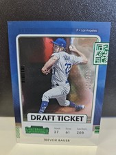 2021 Panini Contenders - Trevor Bauer #46 Draft Ticket Green /299 