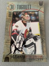 1998-99 Ottawa Senators NHL Hockey Team Issued Postcard - Ron Tugnutt