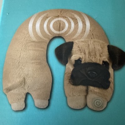 HealthTouch Polyester Fibers Neck Massager Beige Puppy Requires 2 AA Batteries
