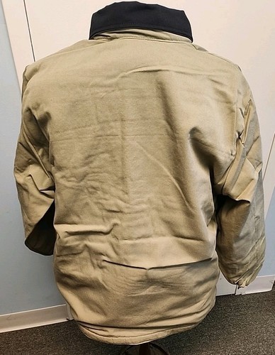 NEW NIP Bob Barker Prison Issued Tan Work COAT Jacket Size M INSULATED RIKERS NY - Picture 3 of 13