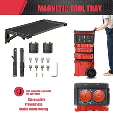 Workshop Magnetic Table For Milwaukee Packout Compatible Foldable Storage Shelf