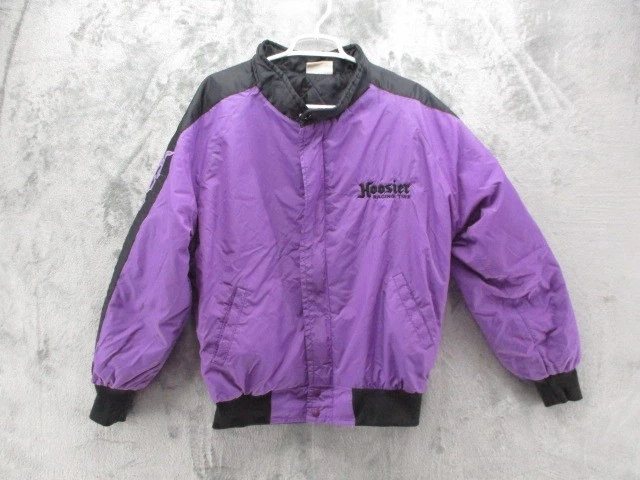 Винтажная куртка Hoosier Racing Team Great Lakes Средний Фиолетовый Атласный Bomber Racing - Изображение 2 из 4