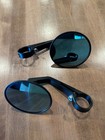 Fenrir stealth motorcycle side mirrors handlebar black round 1.25"