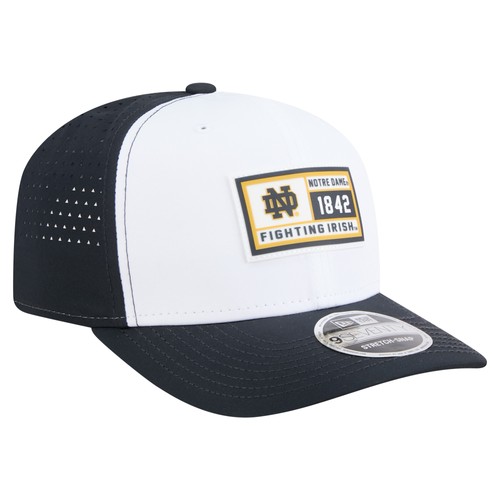 Men's New Era White/Navy Notre Dame Fighting Irish Perforated Patched 9SEVENTY - Bild 3 von 5