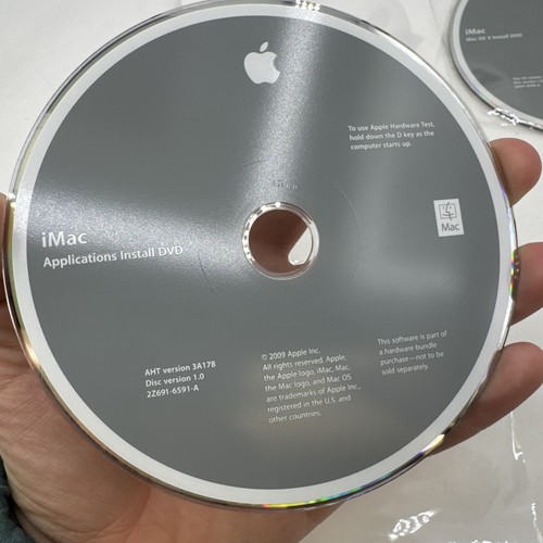 Apple iMac Pro Mac OS X Install disc 1 & 2 10.6.2 2009 Computer Software - Photo 2/6