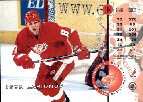 1996-97 LEAF RC Base Singles Stars 🥅 YOU PICK 🥅#1 - #240 Complete Your NHL Set - Picture 226 of 498