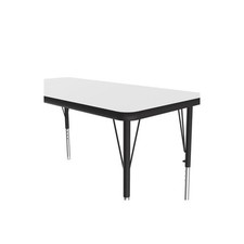 Correll 24x36" Wood Markerboard-Dry Erase - Activity Tables in Black/White