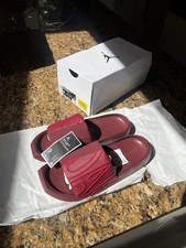 Jordan NOLA Slide 'Dark Team Red Hibiscus' Women's Sliders CZ8027-603 Size 6.5