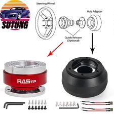 125H Red Quick Release & Hub Adapter For Lexus Scion FR-S 13-16 Subaru BRZ