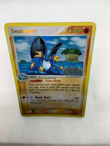 Swampert Crystal Guardians Reverse Holo Card 27/100 STAMPED Pokemon - Picture 3 of 15
