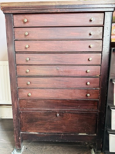 National Cash Register Co. Oak Cash Register Stand with Drawer - Picture 2 of 9