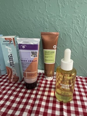 Tatcha Skincare Beauty Lot Essence Silk Sunscreen Rice Polish Neck Cream + More