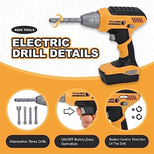 Kids Tool Set for Boys,Toddler Tool Set with Kids Tool Box & Electronic Toy - Picture 3 of 7