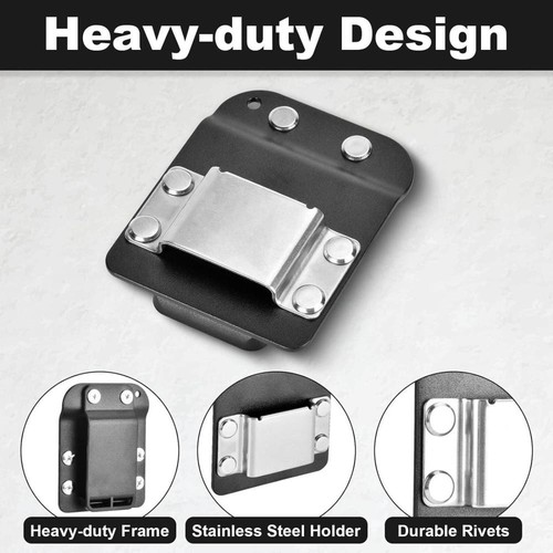 Tape Measure Holder, Tactical Tape Measuring Belt Clip, Drill Holster, Tool Belt - Picture 6 of 9